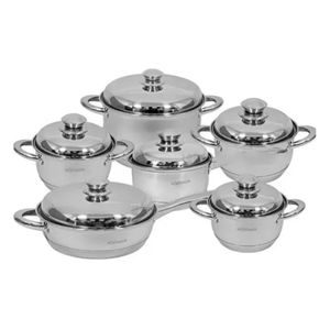 Bateria De Ollas Acero Quirurgico Hoffman Germany 12 Piezas