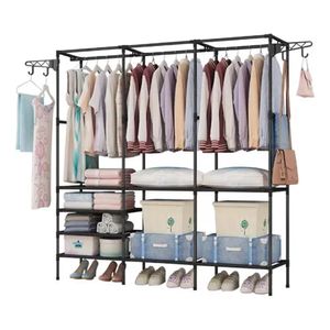 Closet Organizador 3 Espacios Zapatero Perchero Multifuncion