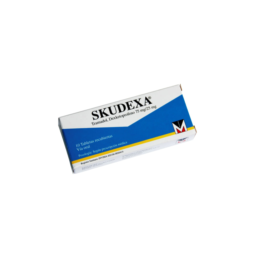 SKUDEXA 25/75 MG CAJA X 10 TABLETAS - Olímpica