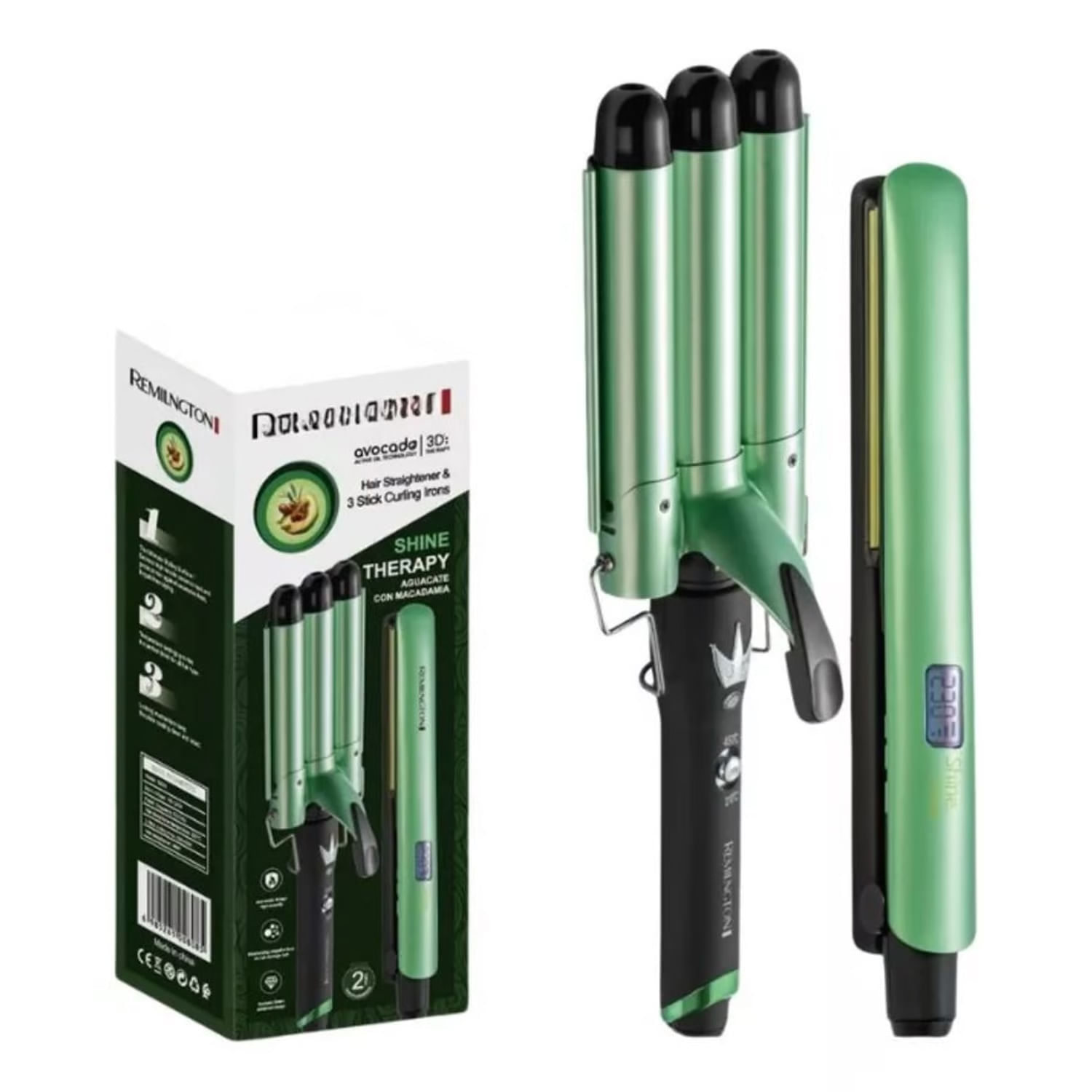 Rizador Rizos Con Plancha Remington Pinza Rizador De Cabello