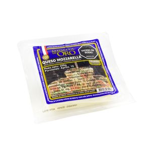 Queso Medalla de Oro Mozzarella Tajado 250 G