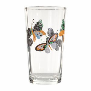 Vaso Cristar Herradura Decorado Mariposas X1 Und 0124Ad48