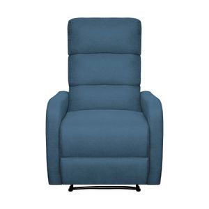 Silla Reclinable Estatica Elite Living Pekin 106 x 73 x 80 Tela Azul