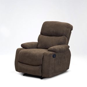 Silla Reclinable Estatica Elite Living Velara 100 x 85 x 95 Tela Chocolate