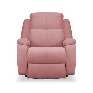 Silla Reclinable Giratoria Mecedora Elite Living Marsella100 x 90 x 80 Tela  Rosa