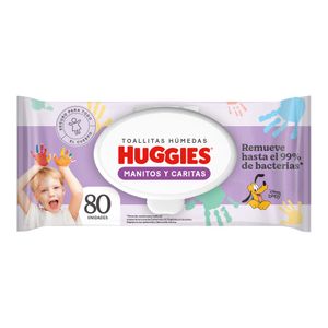 Toalla Húmeda Huggies Manitos & Carita X80 Unds