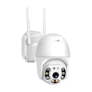 Camara De Seguridad Tipo Domo 2 Antenas Wifi Para Exterior Blanca