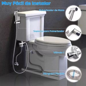 Rociador De Bidé Inodoro Acero Inoxidable Bidet Baño Accesor