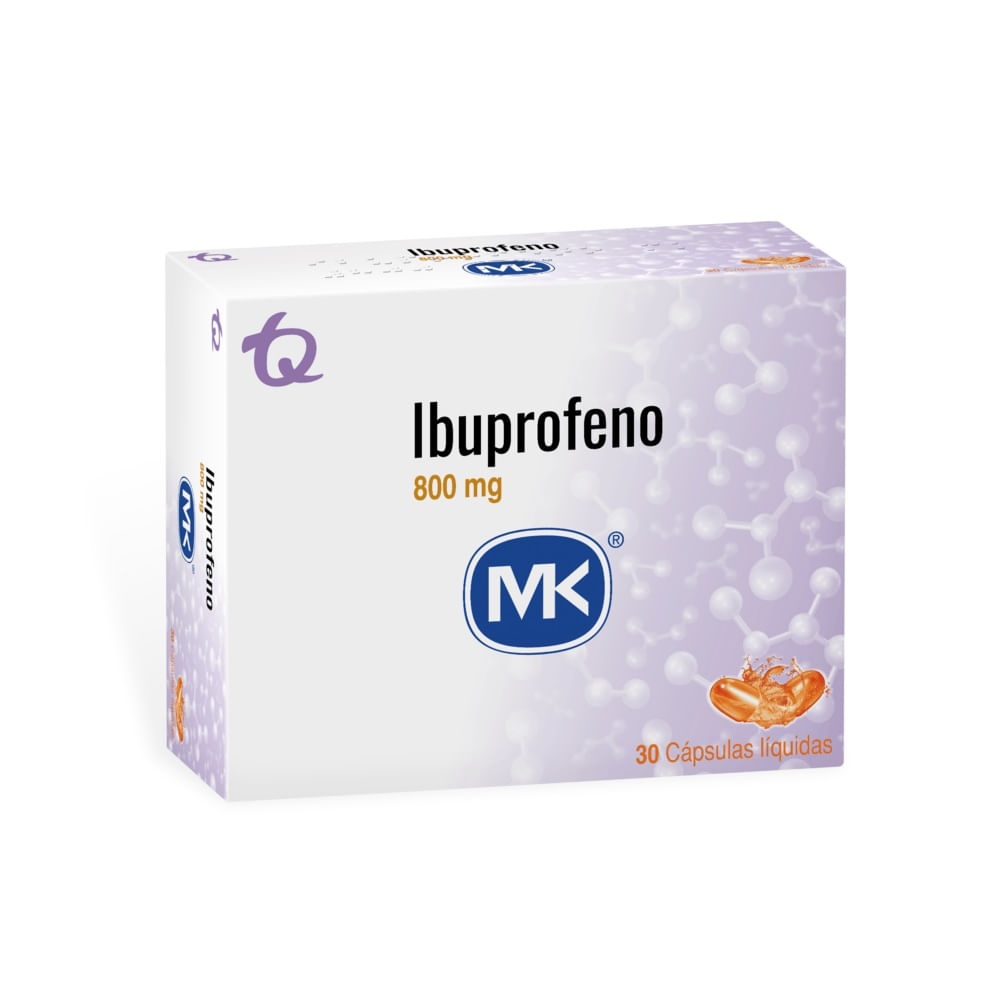 IBUPROFENO 800 MG CJ X 30 CAP LIQ