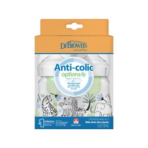 Set 2 Teteros Dr. Brown's Option+ BA 5oz decorado Jungla