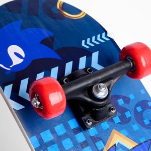 Patineta Skate Entretenimiento Principiantes Azul 79cm - Sonic