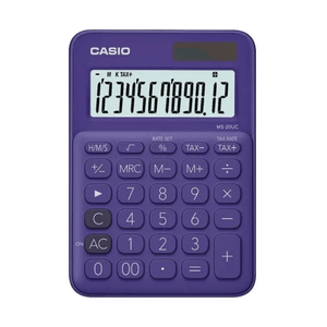Calculadora Casio 12 Digitos MS-20UC-PL Color Morado