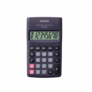 Calculadora Portable Casio 8 Digitos  HL-815L-BK Negra