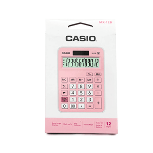 Calculadora Casio 12 Digitos MX-12B-PK Rosado