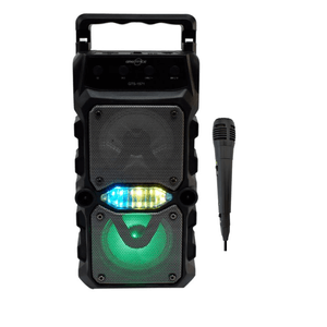 Parlante Recargable 3x2" GTS-1571 Color Gris Con Bluetooth Y FM
