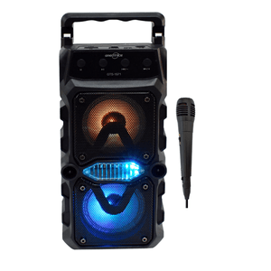 Parlante Recargable 3x2" GTS-1571 Color Negro Con Bluetooth Y FM
