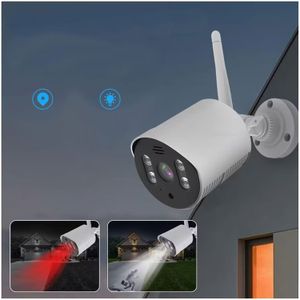 Camara Ip Seguridad Wifi Vision Nocturna App Tuya IP66 Alcance 20Mts
