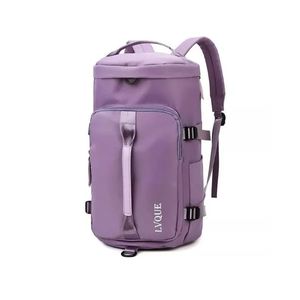 Morral Para Viaje Bolso Deportivo Multifuncional Vertical Morado