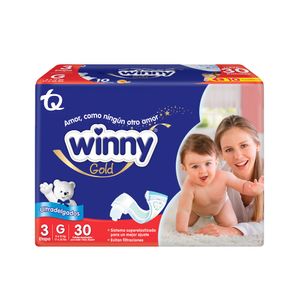 Pañal Winny Gold Etapa 3 X30 Unds + Gratis Toalla X10 Unds