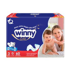 Pañal Winny Gold Etapa 3 X60 Unds + Gratis Toalla X10 Unds
