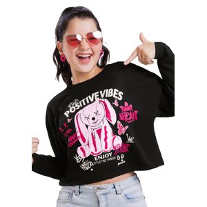 Buzo Infantil Femenino Negro Mp 6826