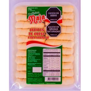 Deditos Delicias Maja De Queso Para Hornear 550 G X22 Unds