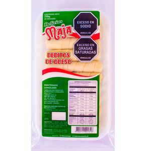 Deditos Delicias Maja De Queso 250 G X10 Unds