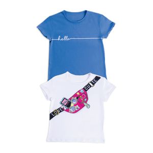 Camiseta Paq X2 Infantil Femenino Multicolor Mp 6080