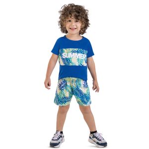 Conjunto Infantil Masculino Azul Mp 4415