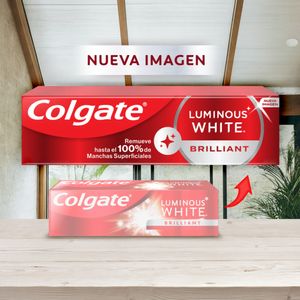 Crema Dental Colgate Blanqueadora Luminous White Brilliant 75 Ml X2 Unds