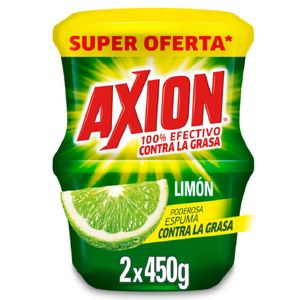 Lavaplatos en Crema Axion Limon 450g x 2und