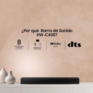 Barra De Sonido Samsung 3.1.2 Canales Hw-C400/Zl