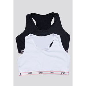 Top Paq X2 Infantil Negro/Blanco FI 87473