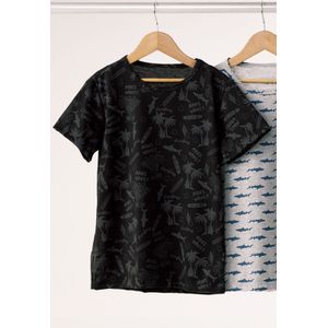 Camiseta Infantil Masculino Negro Mp 384
