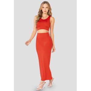 Conjunto Mujer Rojo Mp 100225