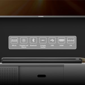 Soundbar Hyundai 80Watts/Rms HYSB336