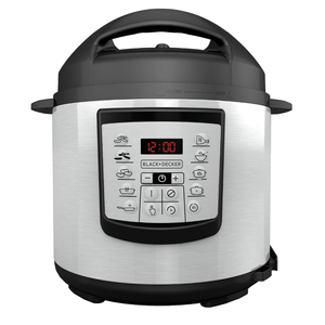 Olla De Presion Electrica De 5.7 Litros Black+Decker PR100SD Con Controles Digitales Y Revestimiento Antiadherente Duradero