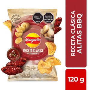 Pasaboca Papa Margarita Receta Clásica Alitas BBQ 120 G