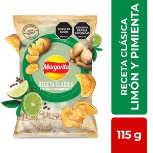Pasaboca Papa Margarita Receta Clásica Limón & Pimienta 115 G