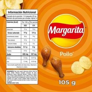 Snack Papas Margarita Pollo 105 Gr