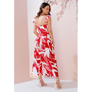 Vestido Largo Mujer Rojo Mp 104011