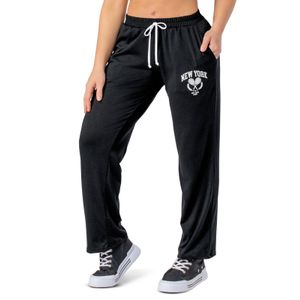 Pantalón Sudadera Mujer Negro Fi 4999
