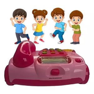 Juguete Telefono Para Niños Bilingüe Teléfono Educativo Rosa