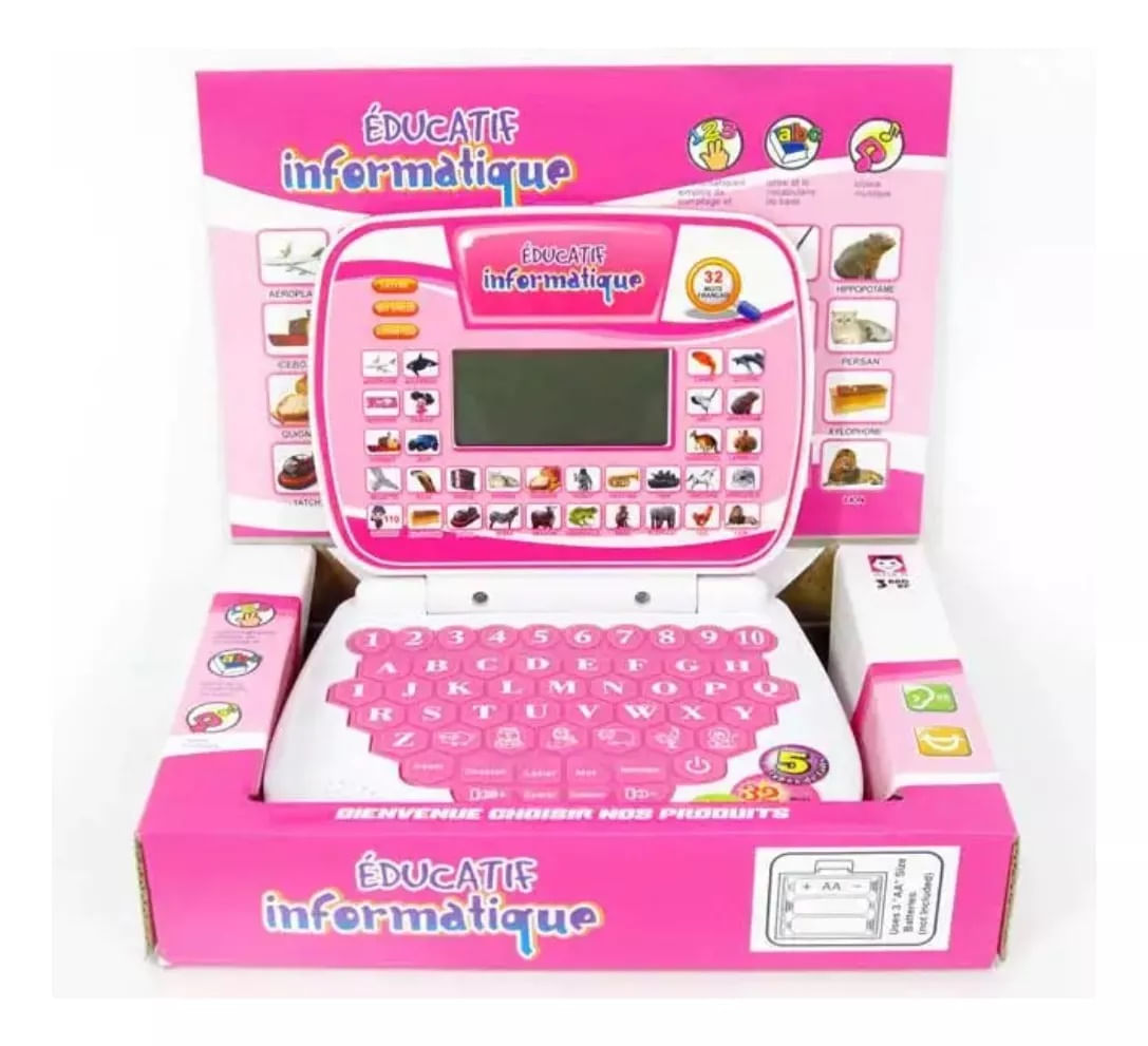 Mini Computador Didactico Notebook Para NiÃ±os Juguete Laptop - Main Image