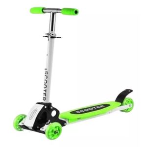 Patineta Monopatín Scooter Metalizada Verde