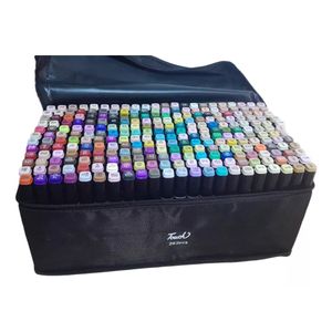 Kit De Marcadores De 262 Rotuladores Doble Punta Base Alcohol