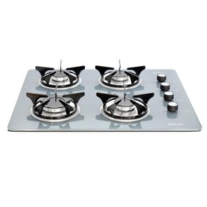Estufa De Empotrar Vidrio Templado Gris (62x52) Cm Gas Natural 6583