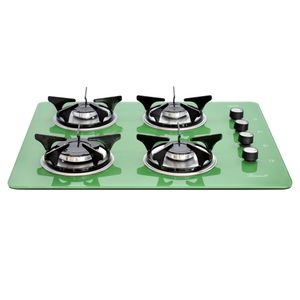Estufa De Empotrar Vidrio Templado Verde (62x52) Cm Gas Natural 6675