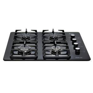 Estufa De Empotrar Vidrio Templado Negro (62x52) Cm Gas Natural 5487