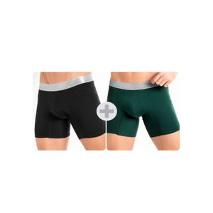 Bóxer Paq X2 Hombre Negro-Verde FI 58299